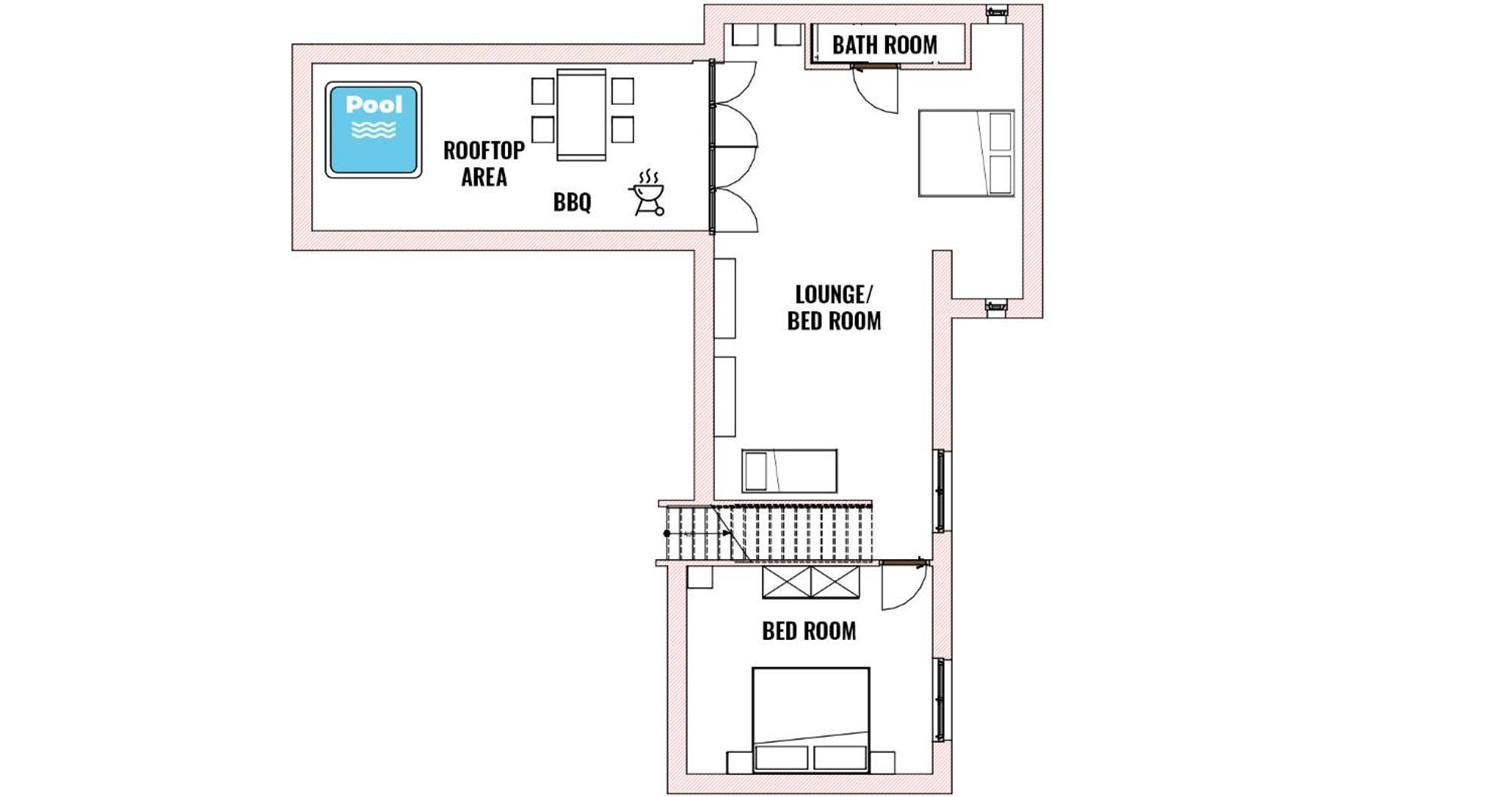 6 Maisonette-penthouse Pool Dachterrasse Luxus Apartament Monachium